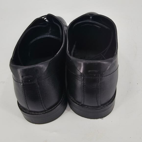 Steve Madden Proctor Leather Oxford Dress Shoes Lace Up Cap Toe Black Mens 11 main image 6